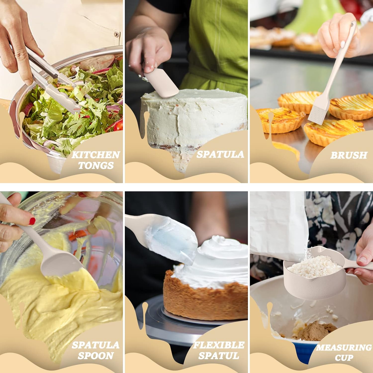 Mixing Bowls with Airtight Lids Set, - Image 4